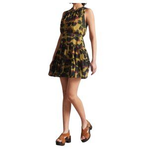 Ted Baker Womens Elvinia Animal Print Button-Up Mini Dress Size 2 US 6